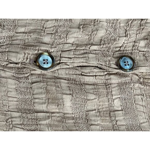 CP Shades Gray Cardigan/Top with Tortoise Shell Buttons USA Made Sz S A000882 - Picture 6 of 8